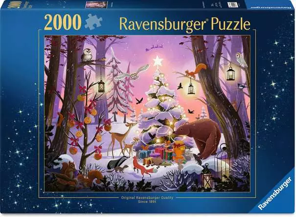 Ravensburger - Puzzle 2000 pièces - Nuit de Noël enchantée