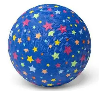 Little L - Balle Caoutchouc Etoiles -13cm