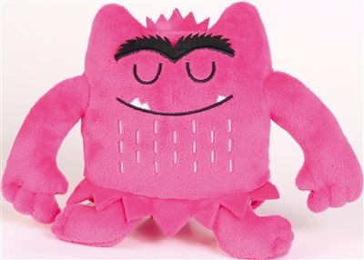 Peluche mini rose le monstre des couleurs 