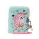 Journal intime doux bleu licorne