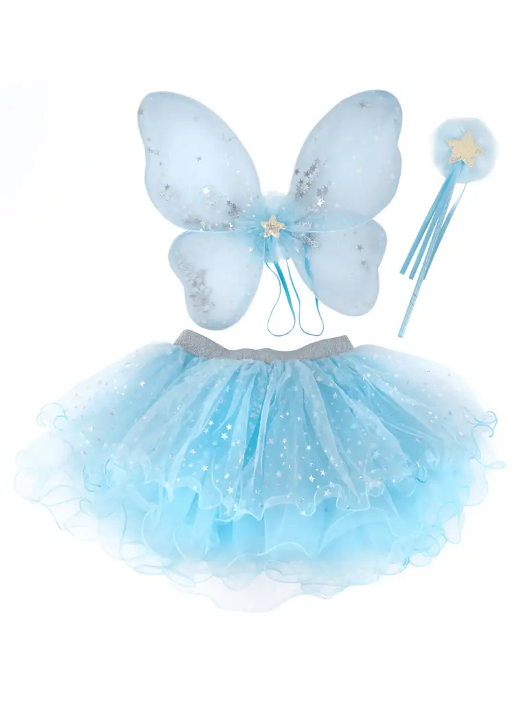 Jupe, Ailes de papillon et baguette magique