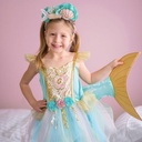 Robe de sirène avec queue 5-6 ans