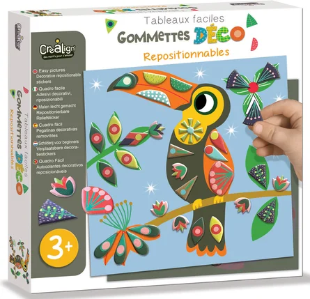 Tableaux faciles - Gommettes déco repositionnables -  Dans mon arbre