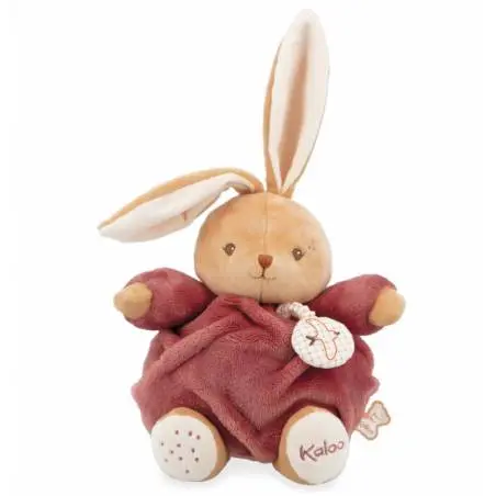Patapouf lapin bordeau musical 17cm