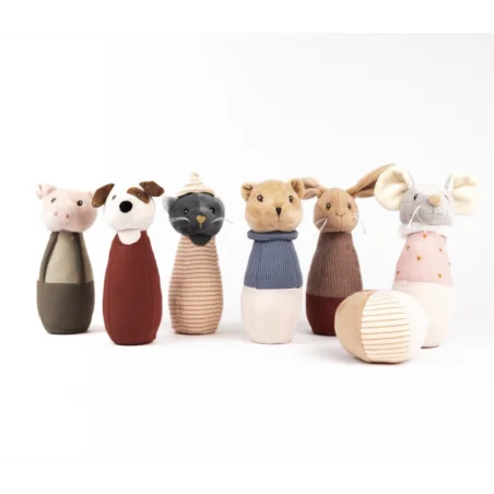 Jeu de quilles en tissu - Amis