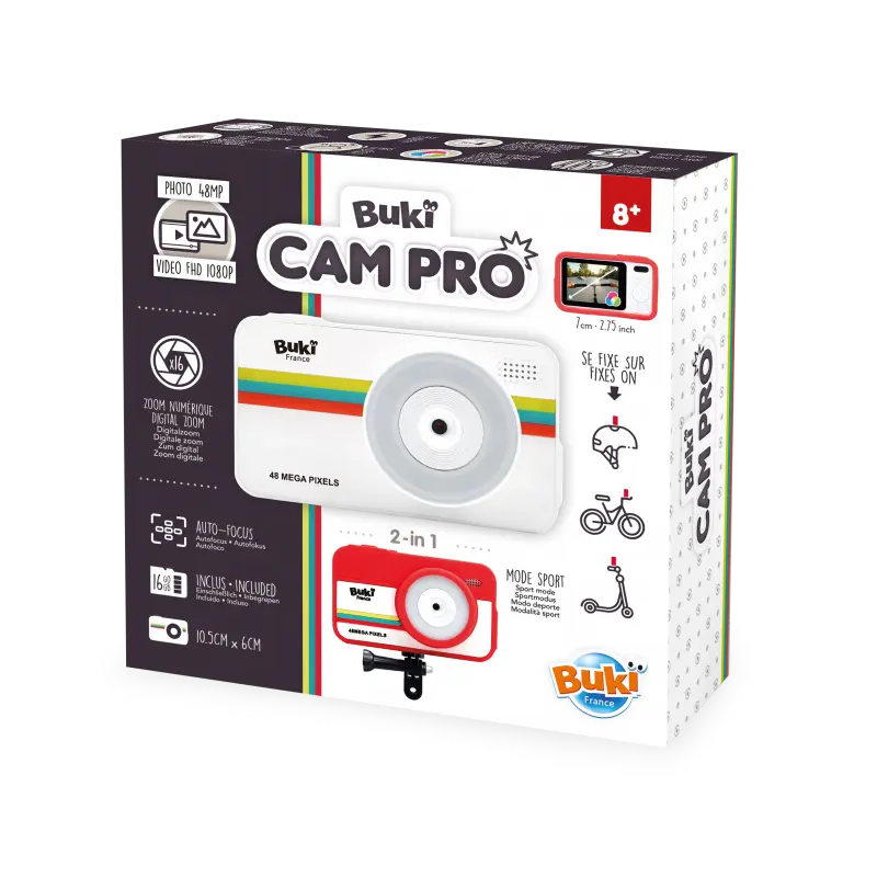 Appareil photo 2 en 1 Buki Cam Pro