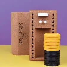 Jeu de palets en silicone (noir/jaune)