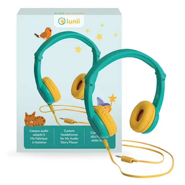 Lunii - Casque Vert assorti