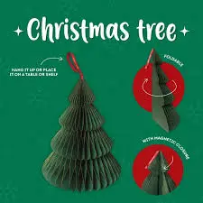 Sapin de noël pliable en papier