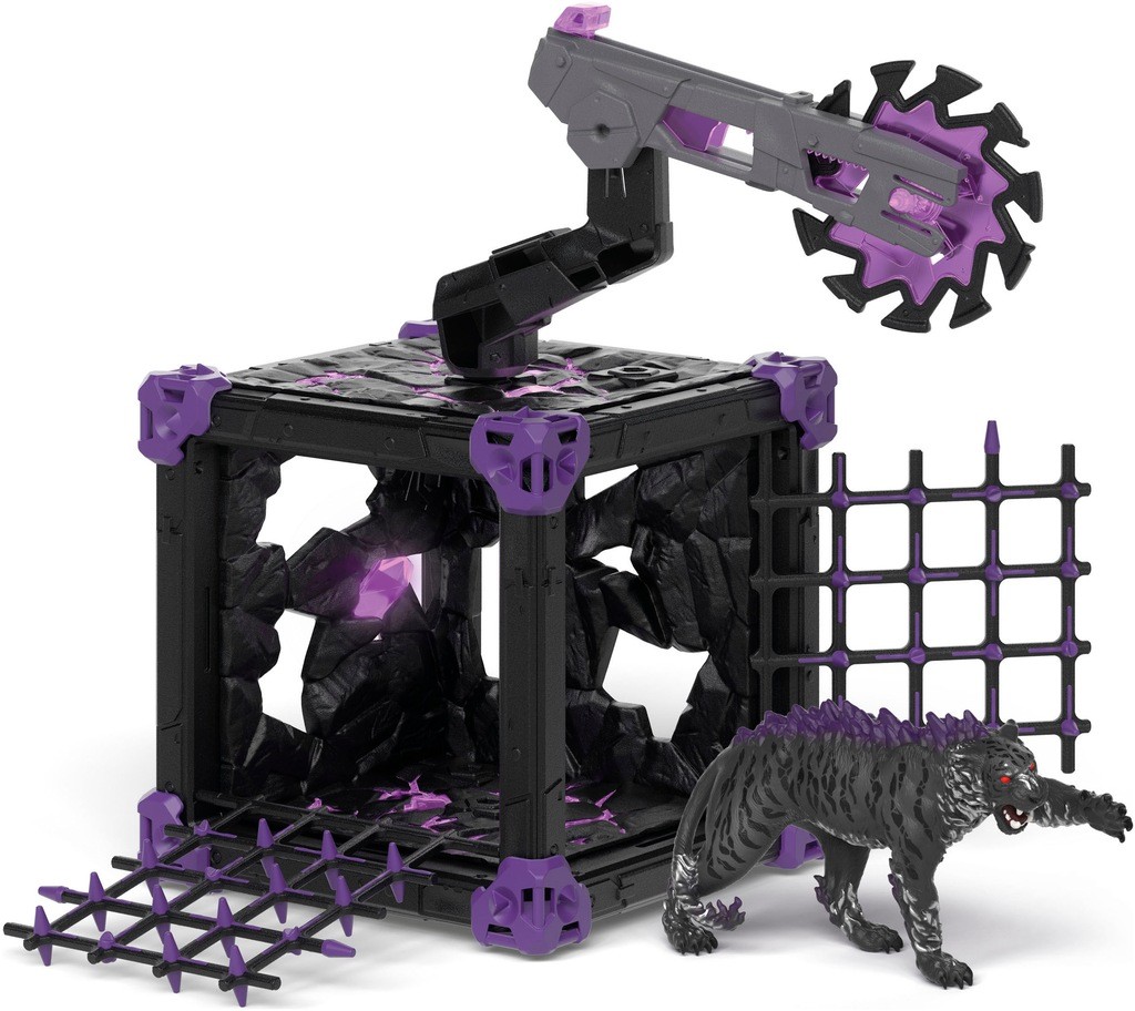 Schleich Eldrador Creatures - Tigre des ténèbres avec Batle Cave