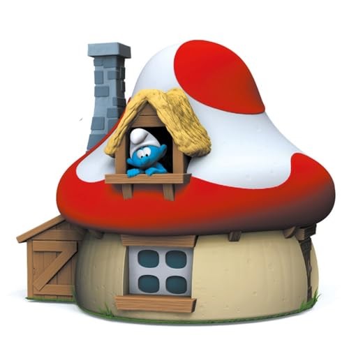 Tirelire maison des schtroumpfs
