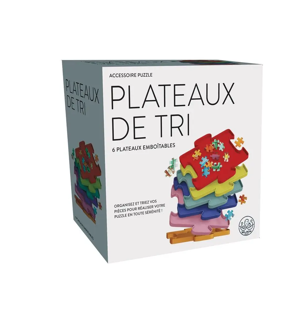  Plateaux de Tri Puzzle Couleurs Professor Puzzle