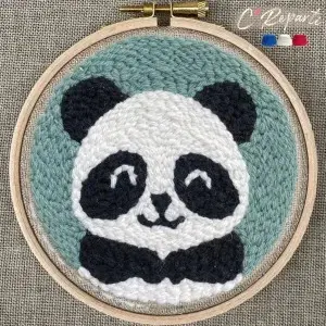 Kit Punch Needle 1 Panda