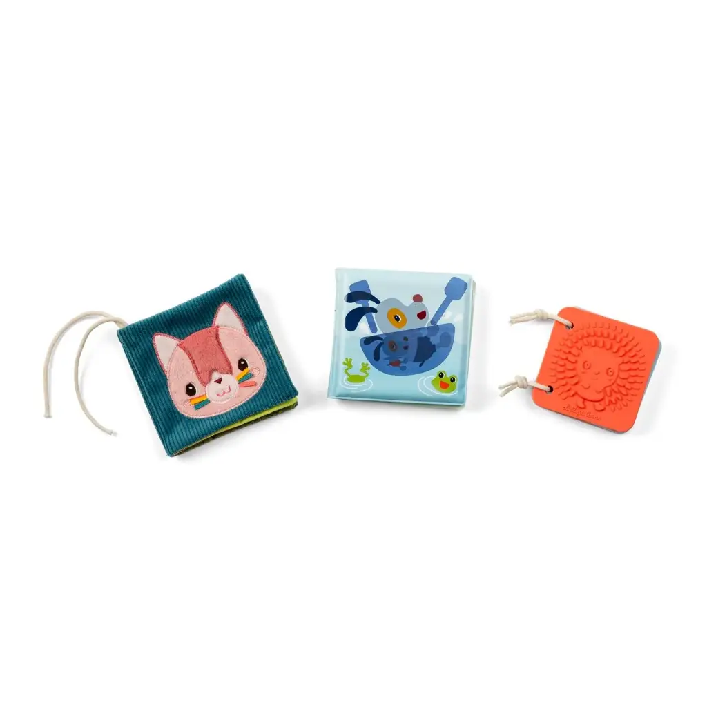 Set de naissance - 3 Livres sensoriels Jardin (Jeanne)