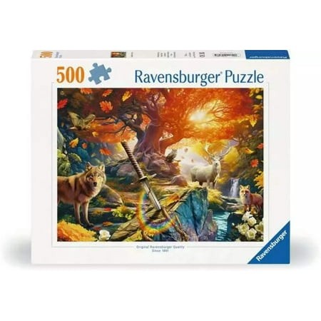 Puzzle 500 pcs - La forêt d'Excalibur 