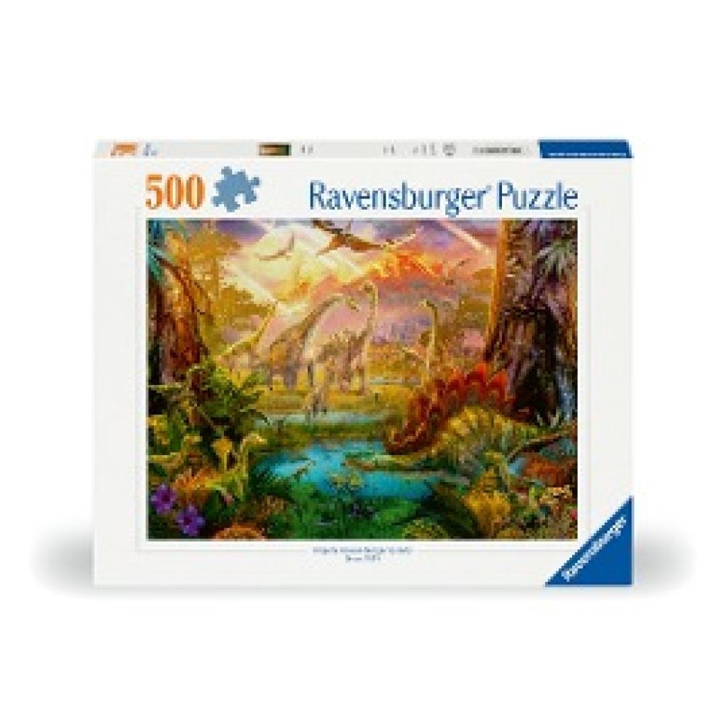 Puzzle 500 pcs - Terre des dinausores