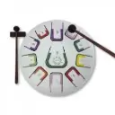 Tambour de langue TAMBU blanc iceberg en acier 8 pouces,11 notes