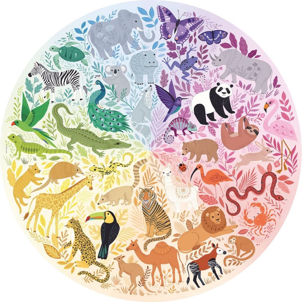 Puzzle 500 pcs - Animals Circular 