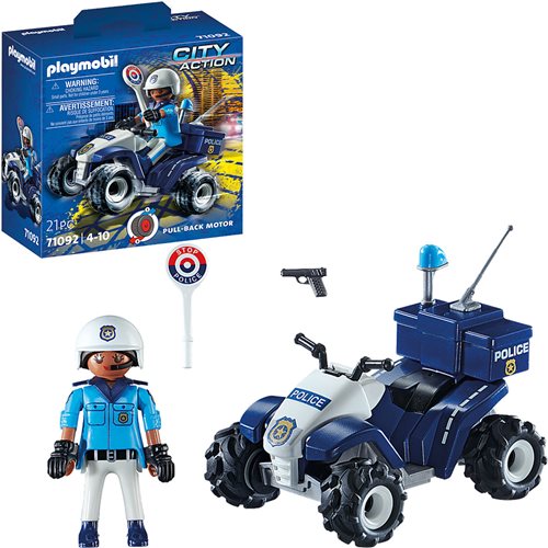 Police and Quad Figurine Playmobil