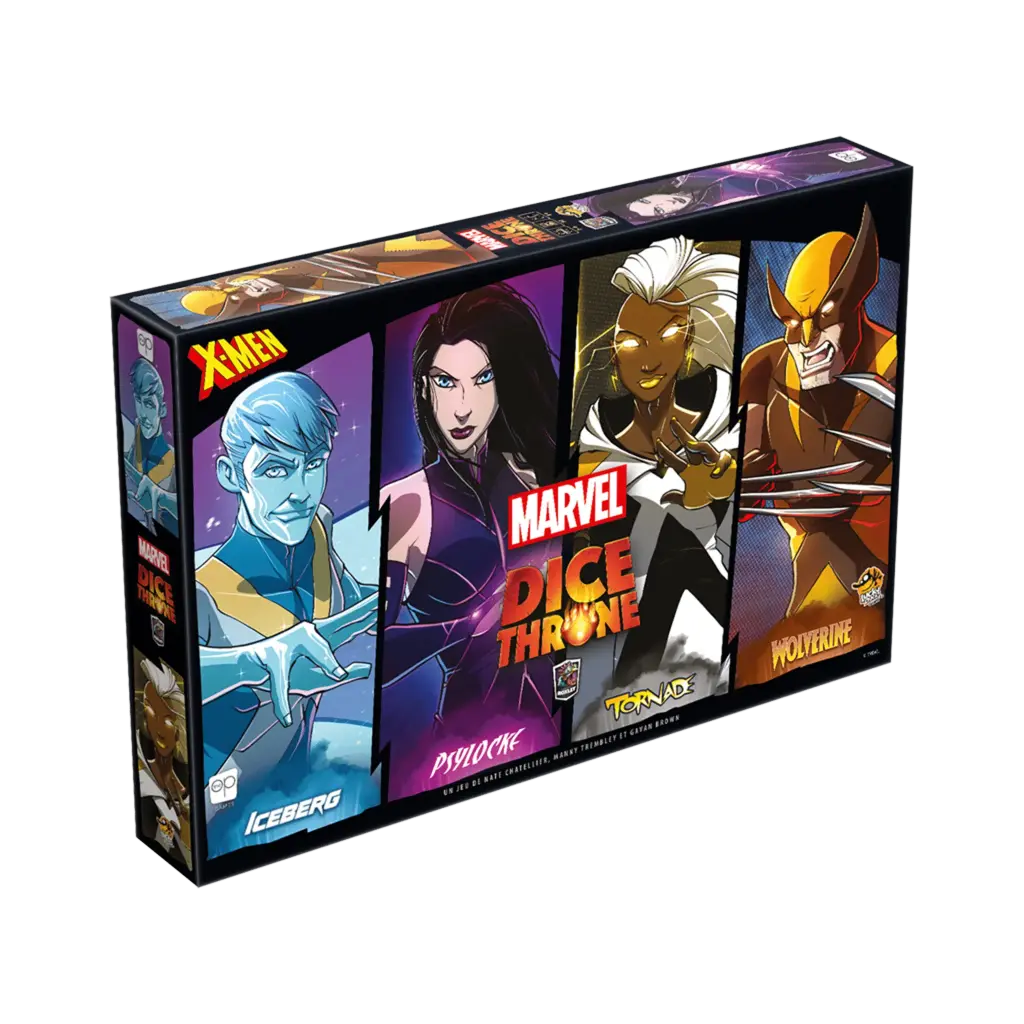 Dice Throne Marvel - Iceberg, Psylocke, Tornade, Wolverine (Attendu en Février 2026)