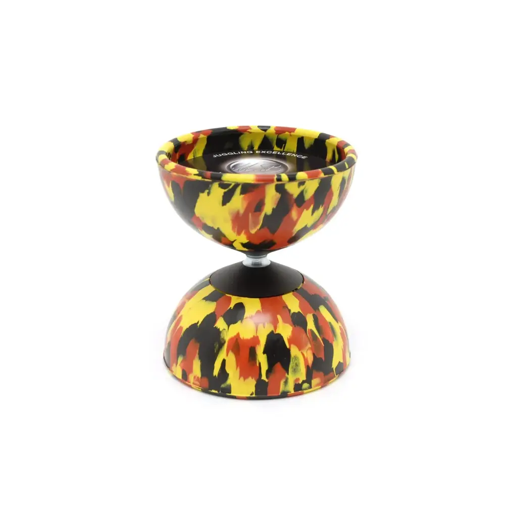 Diabolo Arlequin medium noir/rouge/jaune