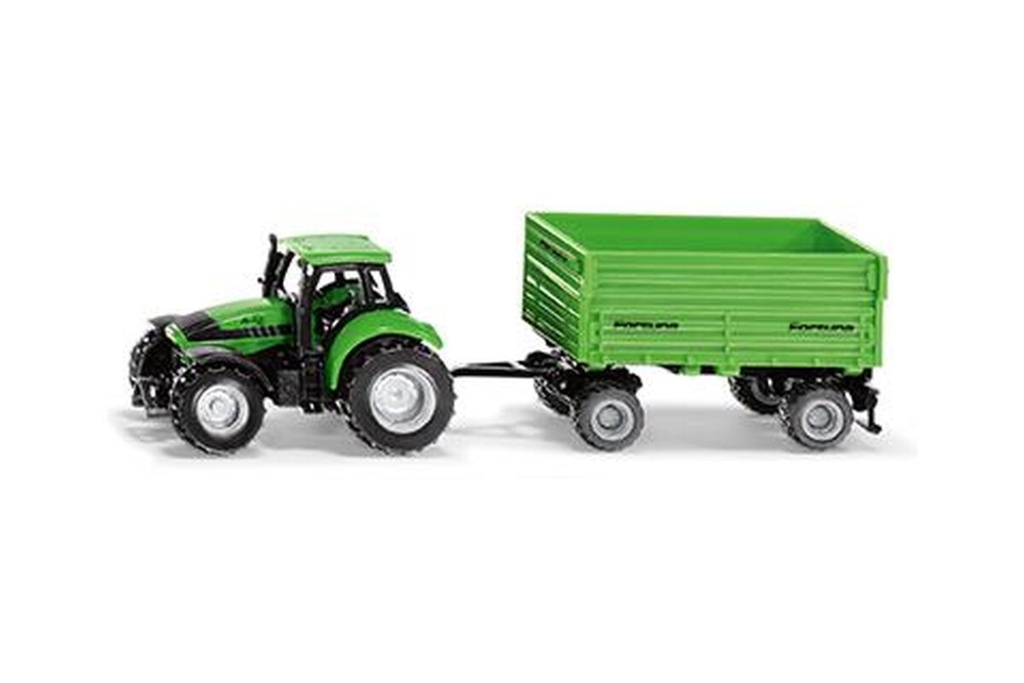 Siku : Deutz-Fahr with 2-axle Fortuna Trailer
