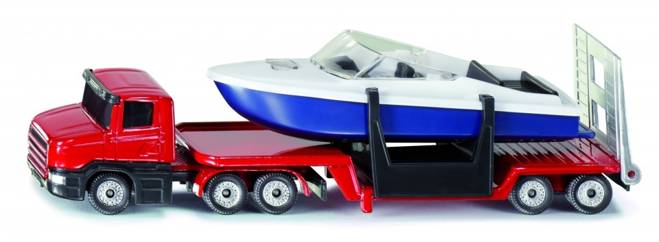 Siku Camion avec bateau de course