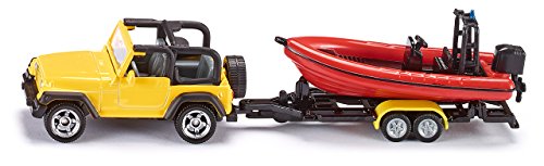 Siku  Jeep with Boat Metal/Plastic 