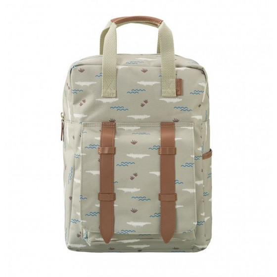 Grand sac à dos crocodile