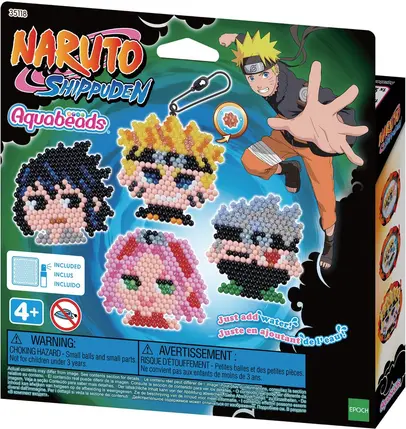 Aquabeads - Le kit porte-clés Naruto