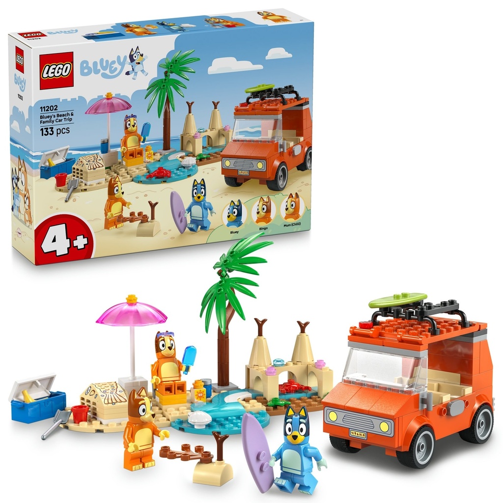 LEGO Bluey's Beach & Family Car Trip