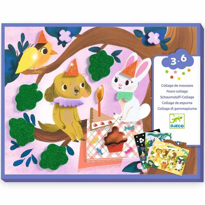 Collage de mousses - Fêtes scintillantes