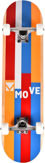 Skateboard Stripes 79 X 19,7 Cm Rouge