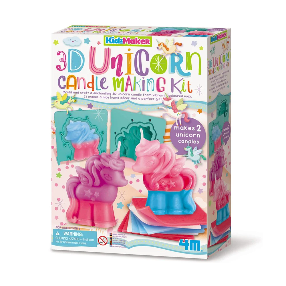 KidzMaker - Kit de fabrication de bougie Licorne 3D