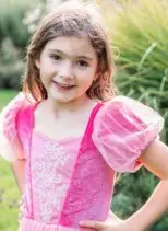 Robe de princesse Framboise 5-6 ans - Rose
