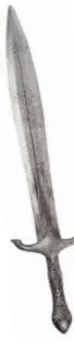 Épée de chevalier en latex du Roi Arthur