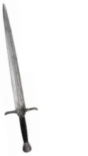 Épée de chevalier en latex Coeur de lion