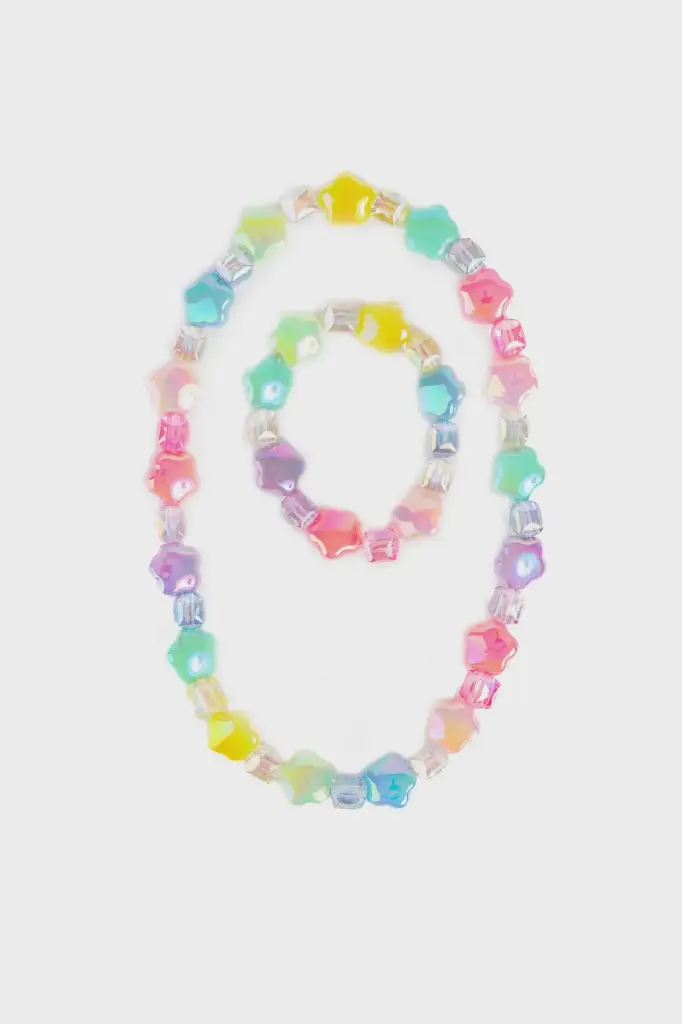 Collier et bracelet étoiles Voeux à un arc-en-ciel