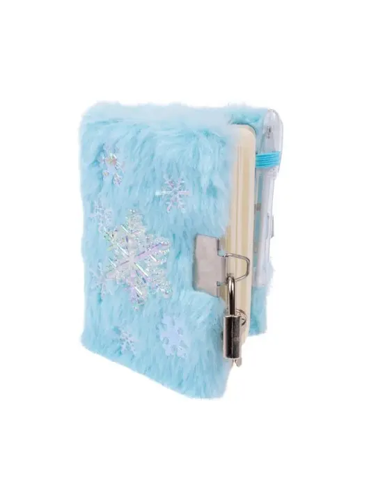 Journal intime peluche avec stylo - Reine des glaces