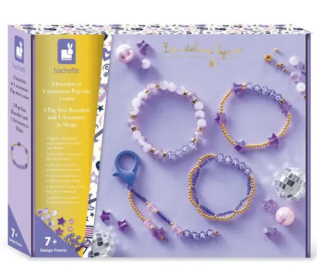 3 Bracelets et 1 acc Pop Star à créer