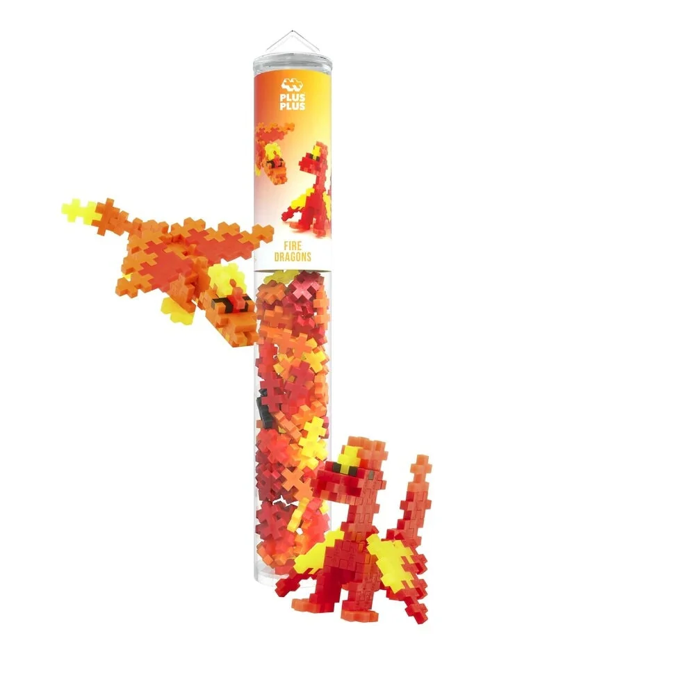 Plus-Plus - Tube Dragon de feu (100p)