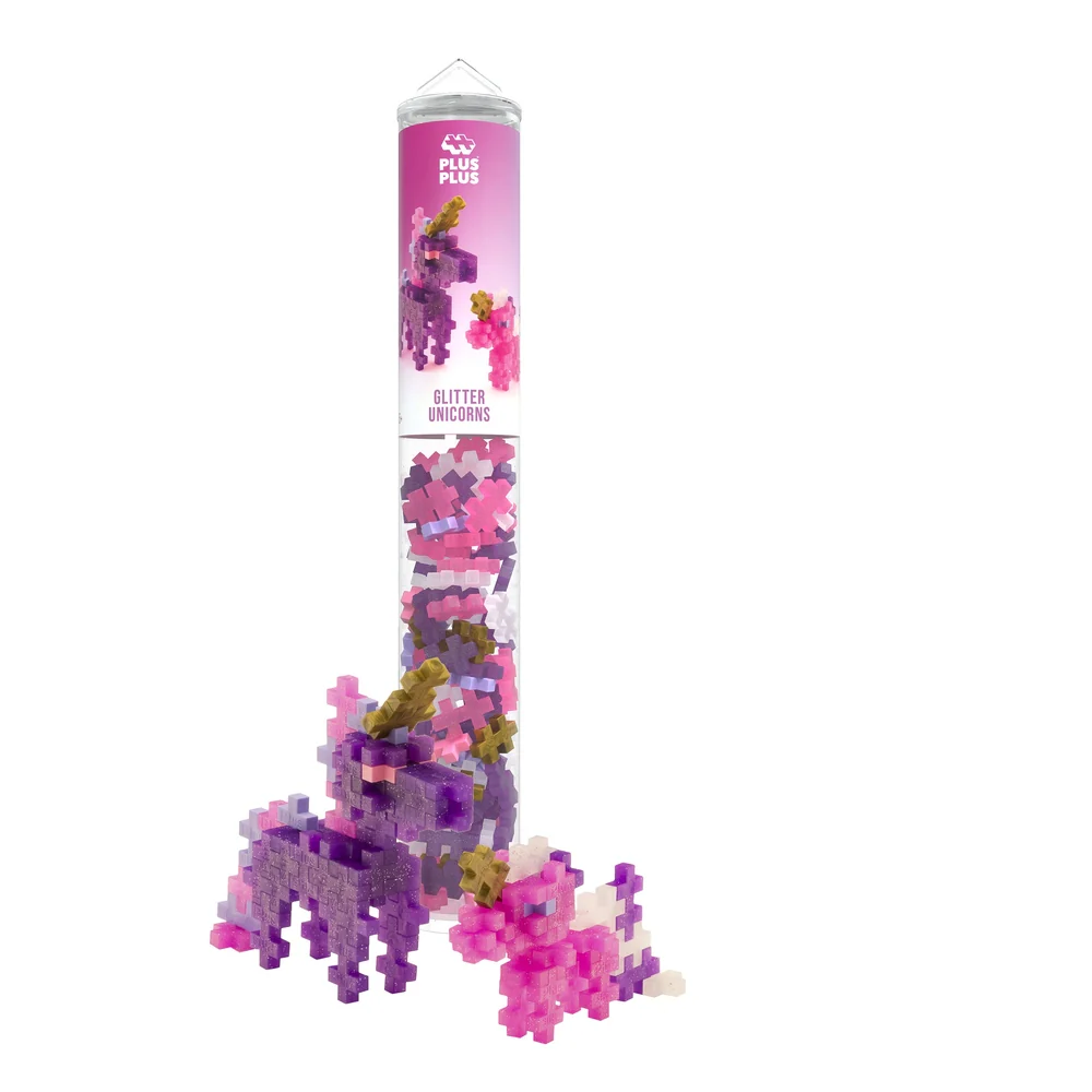 Plus-Plus - Tube Licorne Paillettes (100p)