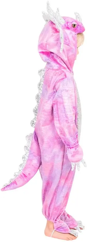 Déguisement de Tricératops Rose combinaison 4-6 ans