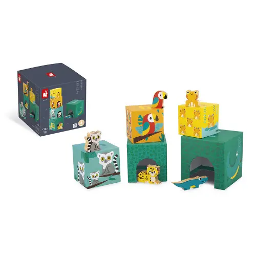 Pyramide 5 cubes - Tropique