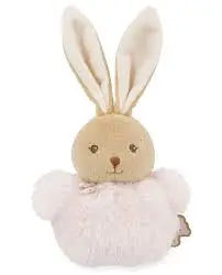 Pompon lapin Rose - 10 cm