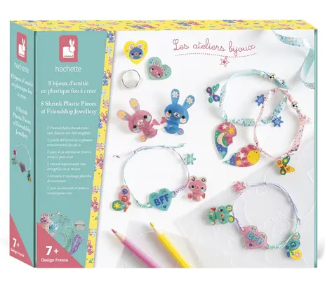 8 bijoux d'amitié en plastique fou à créer