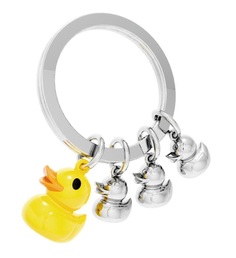 Porte-clé Métalmorphose - Famille canard