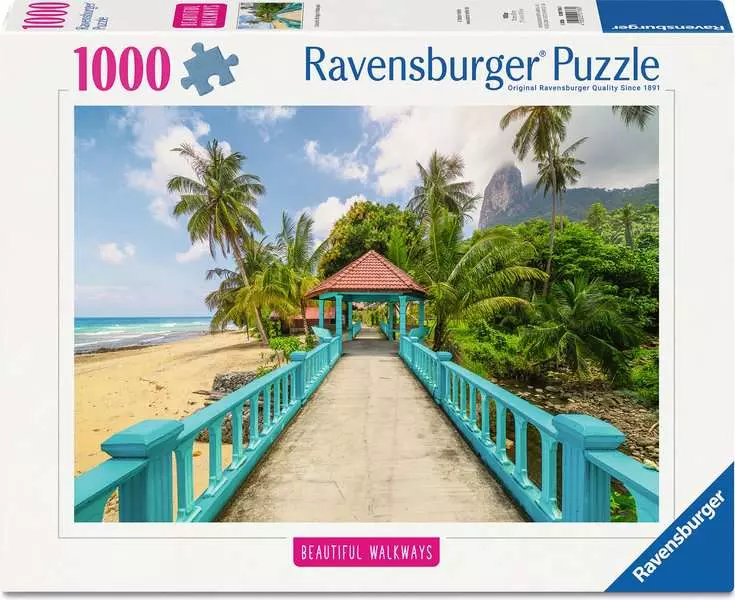 Puzzle 1000 pcs - Pont coloré en Malaisie