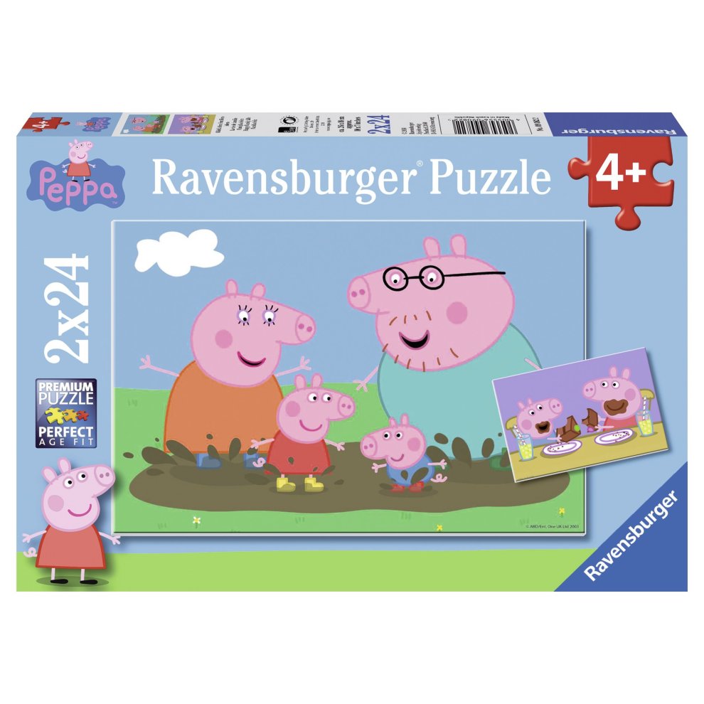 Puzzle 2x24 pcs - Peppa Pig Vie de famille