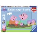 Puzzle 2x24 pcs - Peppa Pig Vie de famille